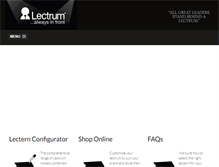 Tablet Screenshot of lectrum.com.au